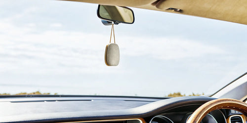 How to use a car visor air freshener clipped onto a car's sun visor.
